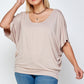 Solid Knit Top, With A Flowy Silhouette