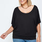 Solid Knit Top, With A Flowy Silhouette