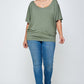 Solid Knit Top, With A Flowy Silhouette