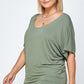 Solid Knit Top, With A Flowy Silhouette