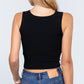 Sleeveless V-neck Twist Knot Knit Top