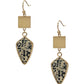 Fashion Marbling Stone Dangle Earring