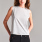 Solid Sleeveless Round Neck Basic Tank Top