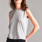 Solid Sleeveless Round Neck Basic Tank Top