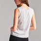 Solid Sleeveless Round Neck Basic Tank Top