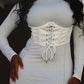 Mock Neck Long Sleeve Bodycon Mini W Bustier Detail And Stitching