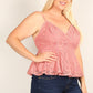 Plus Size Lace Sleeveless Top