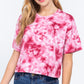 Tie-dye Cotton Jersey Crop Top