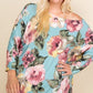 Plus Size Floral Printed Venezia One Shoulder Fashion Top