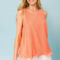 A Baby Pleated Sleeveless Top