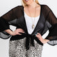 Ruffle Sleeve Open Cardigan