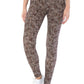 Yoga Style Banded Lined Multi Printed Knit Legging With High Waist