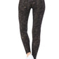 Yoga Style Banded Lined Multi Printed Knit Legging With High Waist