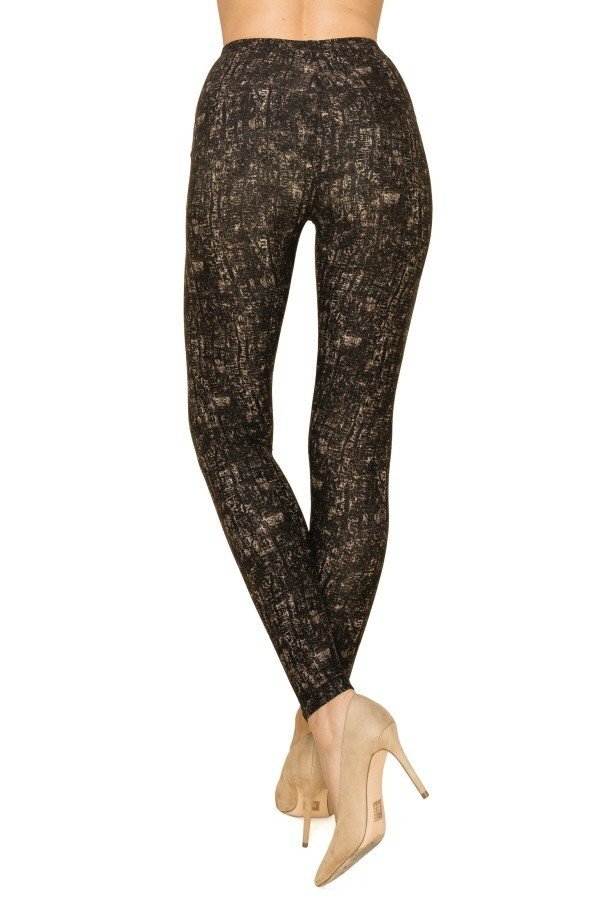 Multi Print, Full Length, High Waisted Leggings In A Fitted Style With An Elastic Waistband