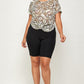 Plus Size, Money Print Mesh Tee