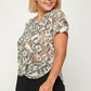 Plus Size, Money Print Mesh Tee