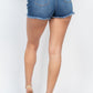 Frayed Distressing Denim Shorts