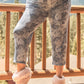 Plus Navy Tie-dye High-waisted Sweatpants