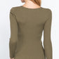 V-neck Viscose Rib Sweater