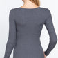 V-neck Viscose Rib Sweater