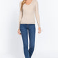 V-neck Viscose Rib Sweater