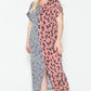 Front Slit Dolman Leopard Print Maxi Dress