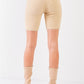 Oatmeal Beige Knit High Waist Stretchy Warm Fuzzy Biker Shorts