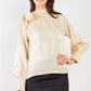 El Mirage Chiffon Bishop Sleeve Tie-neck Blouse Top