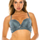 Lace Trim Push Up Bra