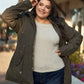 Plus Size Vegan Fur Double-sided Cotton Twill Parka & Puffer Jacket