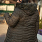 Plus Size Vegan Fur Double-sided Cotton Twill Parka & Puffer Jacket