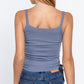 Side Ruched Cami Knit Top