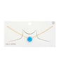 Iridescent Circle Gold Dipped Necklace