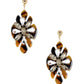 Acetate Rhinestone Flower Dangle Earring