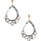 Acetate Rhinestone Teardrop Dangle Earring