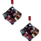 Acetate Rhinestone Square Dangle Earring