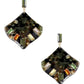 Acetate Rhinestone Square Dangle Earring