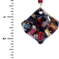 Acetate Rhinestone Square Dangle Earring