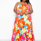 Printed Voluminous Maxi Dress