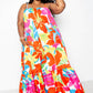 Printed Voluminous Maxi Dress