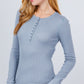 Long Slv Henley Thermal Top