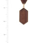 Geometric Wood Post Drop Earring