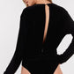 Open Back Satin Bodysuit