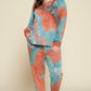 Tie-dye Printed French Terry Knit Loungewear Sets