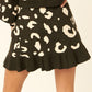 A Leopard-print Knit Mini Skirt