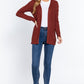 Long Slv Open Front Sweater Cardigan