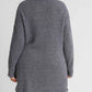 High Cowl Neck Bouclé Long Sleeve Sweater Dress