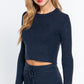 Long Slv Crew Neck Sweater Top