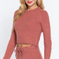 Long Slv Crew Neck Sweater Top