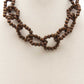 Color Wood Bead O Link Necklace